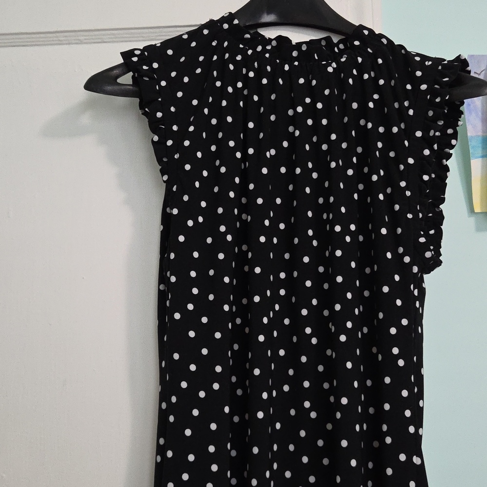Tommy Hilfiger Black and White Polka Dot Dress